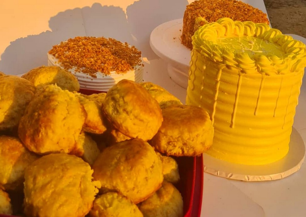 Fresh scones and cakes from Unique Bakery